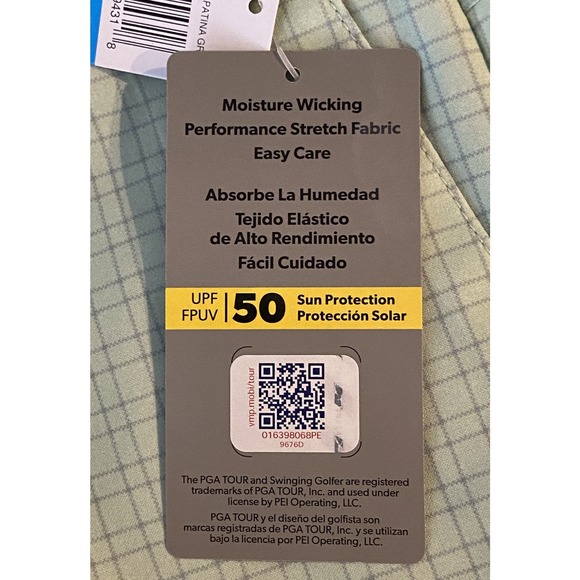 PGA Tour Men's 36W Shorts Moisture Wicking Stretch Flat Front Easy Care NEW - Picture 7 of 9